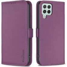 Mays Boutique Samsung Galaxy A22 4g Kickstand Pu Deri Cüzdan Kart Yuvaları Için Flip Case (Yurt Dışından)