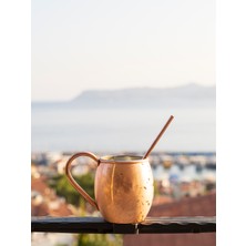 Bakır Concept Bakır Kupa Bardak Tombul Model Bakır Renk