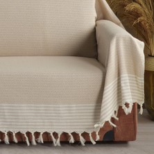 Vagonik Trend Kolları Örten Organik Buldan Bezi Battal Boy 180 x 300 cm Koltuk Kanepe Çekyat Örtüsü