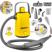 Eisenn Alman 1800 W Yellow Series Profesyonel Buharlı Temizleyici Buharlı Temizlik Makinesi 3 Bar