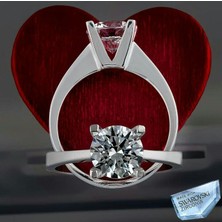 Canka Swarovski Taşlı Gümüş Tektaş