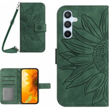 Dgplz Store Samsung Galaxy S24 Fe Için Crossbody Güneş Çiçeği Pu Kılıf (Yurt Dışından)