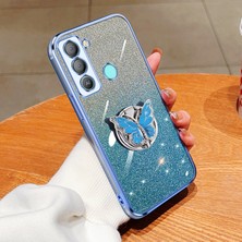 Dgplz Store Tecno Pop 5 Lte Için Glitter Tpu Telefon Kılıfı (Yurt Dışından)