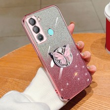 Dgplz Store Tecno Pop 5 Lte Için Glitter Tpu Telefon Kılıfı (Yurt Dışından)