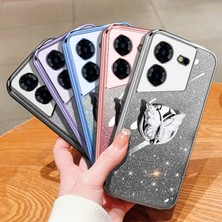 Dgplz Store Tecno Pop 5 Pro Için Glitter Tpu Telefon Kılıfı (Yurt Dışından)