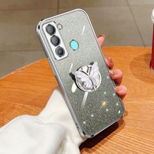 Dgplz Store Tecno Pop 5 Lte Için Glitter Tpu Telefon Kılıfı (Yurt Dışından)