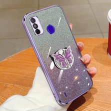 Dgplz Store Tecno Spark Go 2020 Için Glitter Tpu Telefon Kılıfı (Yurt Dışından)