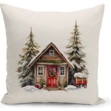 Bertille Home Yılbaşı Serisi Çift Tarafı Dijital Baskılı  4'lü Kırlent Kılıfı Seti (Christmas Noel Cushion Cover)