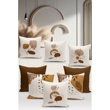 Bertille Home Minimalist Serisi Çift Tarafı Dijital Baskılı  8'li Kırlent Kılıfı Seti  (Minimalist Cover Set)