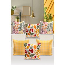 Bertille Home Klasik Serisi Çift Tarafı Dijital Baskılı  6'lı  Kırlent Kılıfı Seti  (Classic Cover Set)