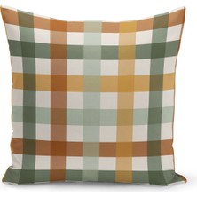 Bertille Home Yılbaşı Ekose Serisi Çift Tarafı Dijital Baskılı Kırlent Kılıfı (Christmas Noel Cushion Cover)