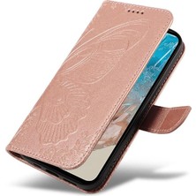 BDT Boutique Samsung Galaxy M35 Ayrılabilir El Kayışı Kabartmalı Kelebek Için Flip Case (Yurt Dışından)