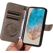 BDT Boutique Samsung Galaxy M35 Ayrılabilir El Kayışı Kabartmalı Kelebek Için Flip Case (Yurt Dışından)