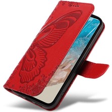 BDT Boutique Samsung Galaxy M35 Ayrılabilir El Kayışı Kabartmalı Kelebek Için Flip Case (Yurt Dışından)