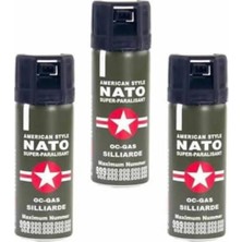 Nato Spreyi Biber Yaşartıcı Gazı 50 ml 3 Adet