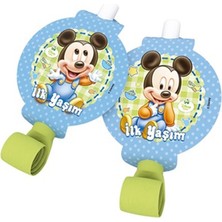 Hayaller Dükkanı Baby Mickey Mouse Temalı Kaynana Dili Düdük 6'lı Set