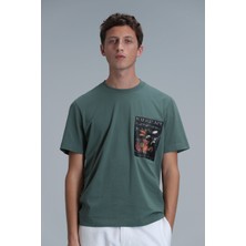 Lufian Exotıc Modern Grafik T- Shirt Siyah