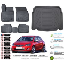 Kalite Oto Opel Astra J Hatchback 2009-2015 3D Bagaj Havuzu+3d Araca Özel Paspas Takımı Birebir Uyumlu