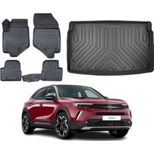 Kalite Oto Opel Mokka 2024 Model 3D Üst Bagaj Havuzu+3d Araca Özel Paspas Takımı Birebir Uyumlu
