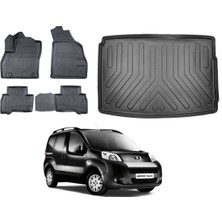 Kalite Oto Peugeot Bipper 2013 Model 3D Bagaj Havuzu+3d Araca Özel Paspas Takımı Birebir Uyumlu