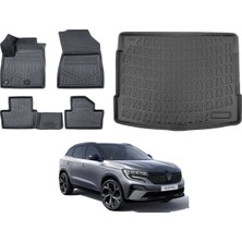 Kalite Oto Renault Austral Mild Hybrid 2023 Model Bagaj Havuzu+3d Araca Özel Paspas Takımı Luxury Serisi