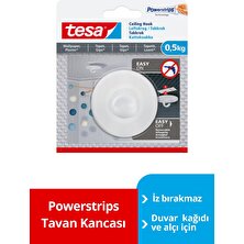 Tesa® Tavan Kancası - 0,5 Kg, Duvar Kağıdı ve Alçı Için