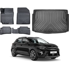 Kalite Oto Kia Stonic 2020 Model 3D Bagaj Havuzu+3d Araca Özel Paspas Takımı Luxury Serisi