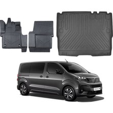 Kalite Oto Peugeot Expert Traveller 8+1 2024 Model Bagaj Havuzu+3d Araca Özel Paspas Takımı Luxury Serisi