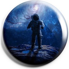 Major Selection Astronot V8 Iğneli Çanta Rozeti