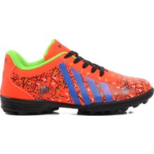 Ayakmod Hulk Örümcek Desenli Turuncu Çocuk Halı Saha Ayakkabısı