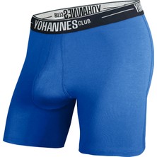 Yohannes Club Yohannesclub,Erkek, Özel Seperatörlü Pamuklu Boxer,Tekli, Saks Mavisi