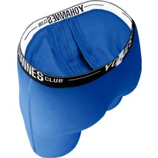Yohannes Club Yohannesclub,Erkek, Özel Seperatörlü Pamuklu Boxer,Tekli, Saks Mavisi