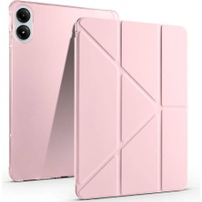 Coolacs Xiaomi Poco Pad 12.1 İnç Uyumlu Kılıf 3 Farklı Stand Kalemlikli Tri Folding Tablet Kılıfı