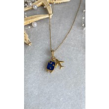 Atelier Licia Paslanmaz Çelik Seyahat Charm Gold Kolye