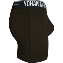 Yohannes Club Yohannesclub,erkek, Özel Seperatörlü Pamuklu Boxer,2'li, Füme, Siyah