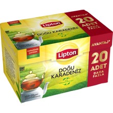 Lipton Doğu Karadeniz Bergamot Aromalı Demlik Poşet Çay 100LÜ + 20 Adet Hediye