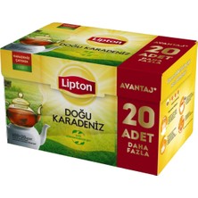 Lipton Doğu Karadeniz Bergamot Aromalı Demlik Poşet Çay 100LÜ + 20 Adet Hediye