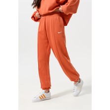 Nike Sportswear Loose Fit Pant Bol ve Uzun Kesim Turuncu Eşofman Altı