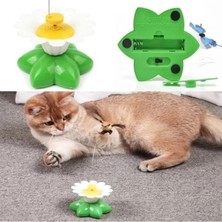 Sonrisa Pets Hareketli Dönen Kelebek Kedi Oyuncağı Pilli + Sonrisa Pets Organik Kedi Çim 3'lü