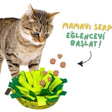 Miyav Meowsalad Kedi Oyuncağı Yavaş Besleme Için Koklama Matı - Mama Saklamalı Kedi Zeka Oyuncağı