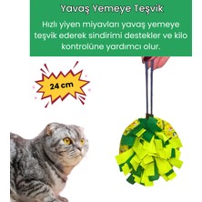 Miyav Meowsalad Kedi Oyuncağı Yavaş Besleme Için Koklama Matı - Mama Saklamalı Kedi Zeka Oyuncağı