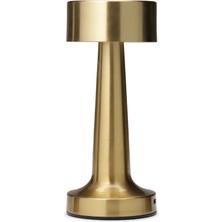 Helios Opto  Helios Opto Dokunmatik Şarjlı Dekoratif Masa Lambası Gold Hs 8106