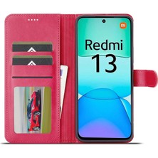 LR Joyful Redmi 13 Cüzdan Buzağı Dokulu Deri Telefon Kılıfı (Yurt Dışından)