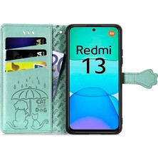 LR Joyful Redmi 13 Deri Çevirmeli Telefon Kapağı (Yurt Dışından)