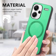 LR Joyful Redmi Note 13 Pro+ Magsafe ile Uyumlu 5g Deri Ten-Dokunmatik Telefon Kılıfı (Yurt Dışından)