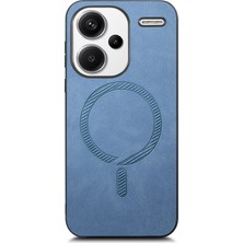 LR Joyful Redmi Note 13 Pro+ Magsafe ile Uyumlu 5g Deri Ten-Dokunmatik Telefon Kılıfı (Yurt Dışından)