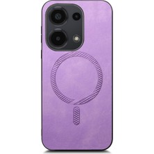 LR Joyful Xiaomi Poco M6 Pro 4g / Redmi Note 13 Pro 4g Deri Ten-Dokunmatik Telefon Kılıfı Magsafe ile Uyumlu (Yurt Dışından)