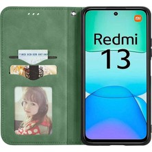 LR Joyful Redmi 13 Gizli Manyetik Deri Katlanır Standlı Telefon Kapağı (Yurt Dışından)