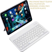 UmoTech Bluetooth Klavye Telefon Tablet Bilgisayar Uyumlu Slim Şarjlı Kablosuz Klavye