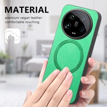 LR Joyful Xiaomi 14 Ultra Deri Ten-Dokunmatik Telefon Kılıfı Magsafe ile Uyumlu (Yurt Dışından)